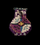 A Lakai embroidered gold/opium pouch