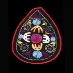 This is a rare antique Lakai mirror bag