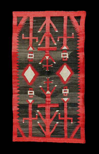 Antique Navajo Yei Blanket