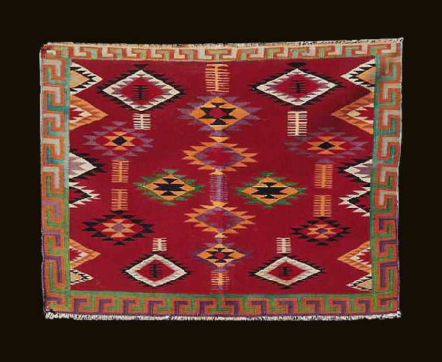 Antique Navajo Saddle Blanket