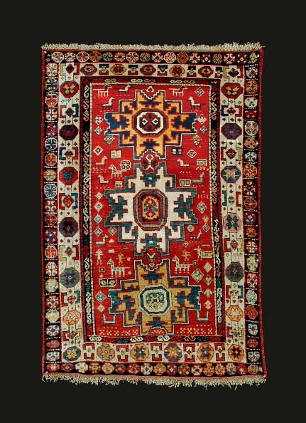 Antique Lesghi Star Rug